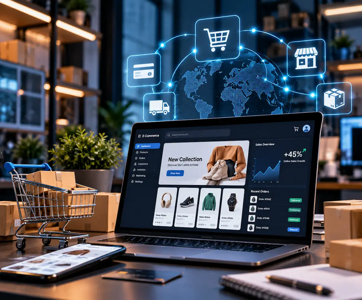 E-commerce software development solutions for online shopping, digital commerce operations, and scalable business growth
