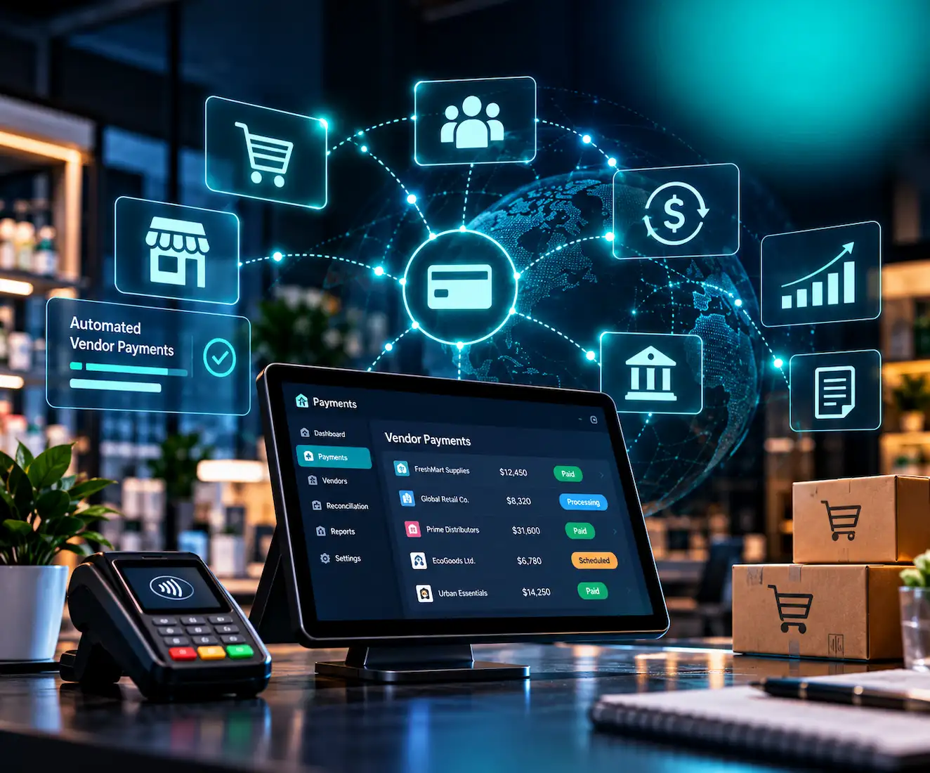 Retail vendor payment automation case study showing automated payment reconciliation, financial workflows, and operational efficiency