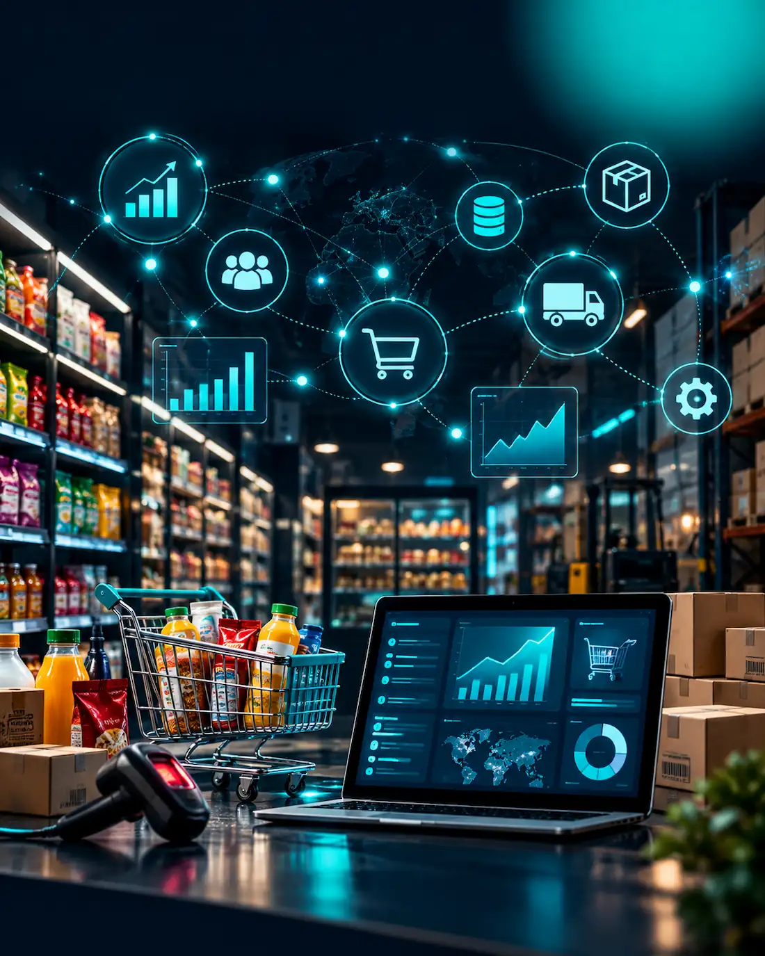 Common retail and CPG challenges including complex operations, customer expectations, data visibility, and manual processes